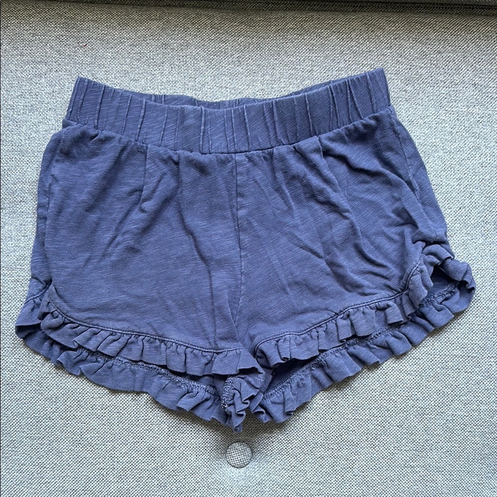 Crewcuts Girls Ruffled Gray Shorts